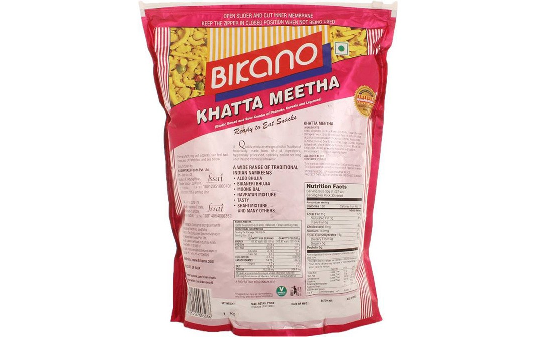 Bikano Khatta Meetha   Pack  1 kilogram